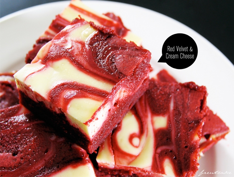 redvelvetbrownie2 Craving: Red Velvet Brownies
