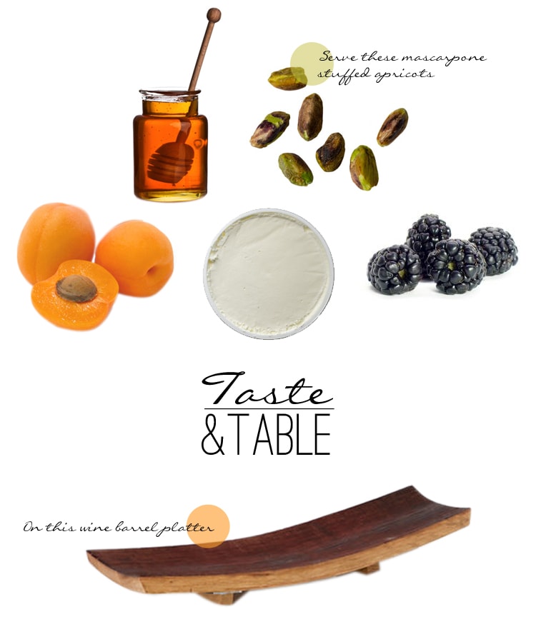 taste and table mascarpone apricots Taste & Table