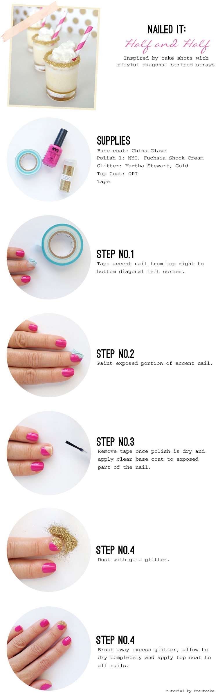 how-to-diagonal-accent-nail how to diagonal accent nail {Nailed It} Half and Half