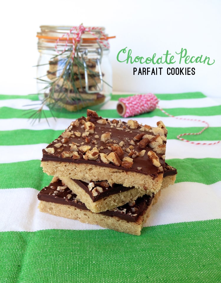 Chocolate Pecan Parfait Cookies 1 Chocolate Pecan Parfait Cookies