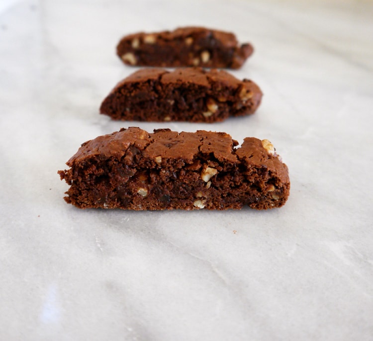 Double Dark Chocolate Ginger Biscotti 2 by Freutcake Double Dark Chocolate and Ginger Biscotti 