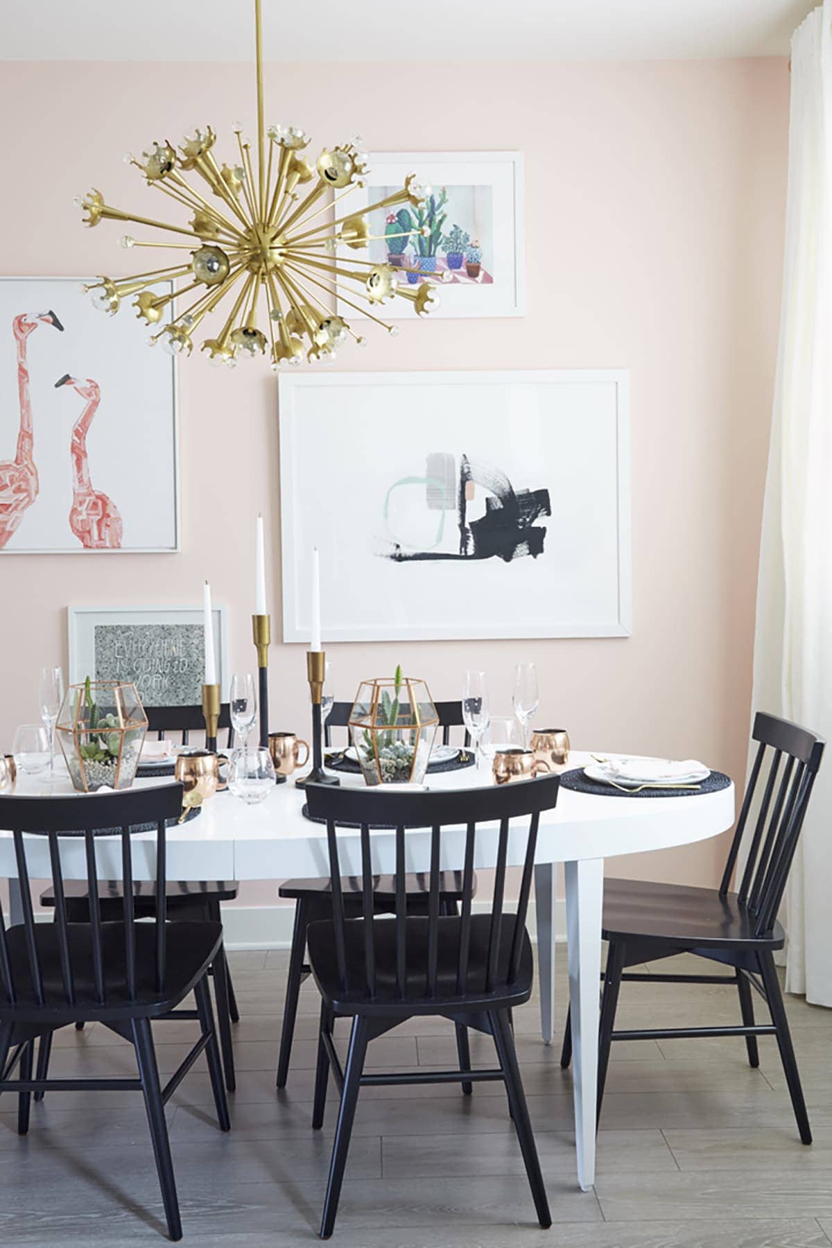 A Pale Pink Dining Room • Freutcake