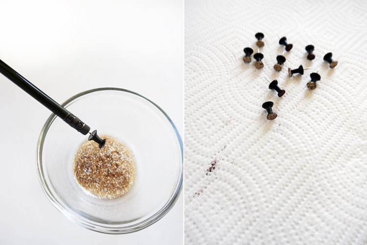 DIY-Glittered-Push-Pins-by-Freutcake-step-3-4