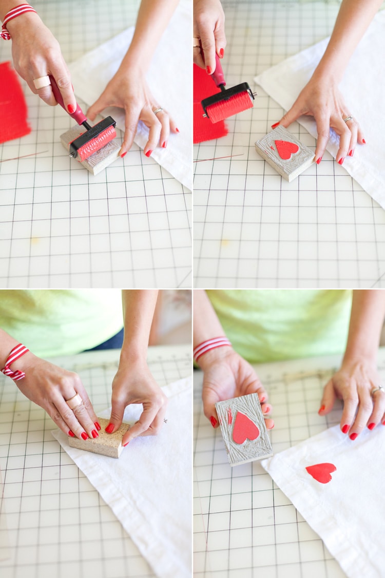 DIY: Block Printing With Our Linen and Kraft Accessories - Cocoknits