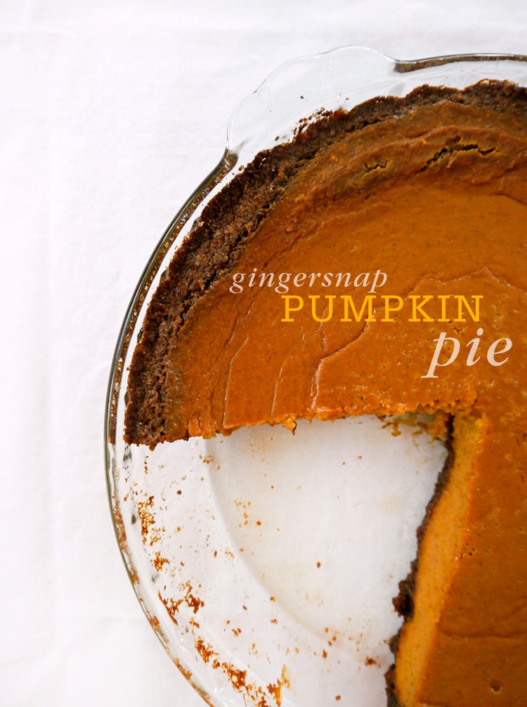 Gingersnap Pumpkin Pie