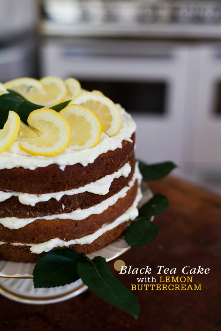 Black Tea Cake with Lemon Buttercream