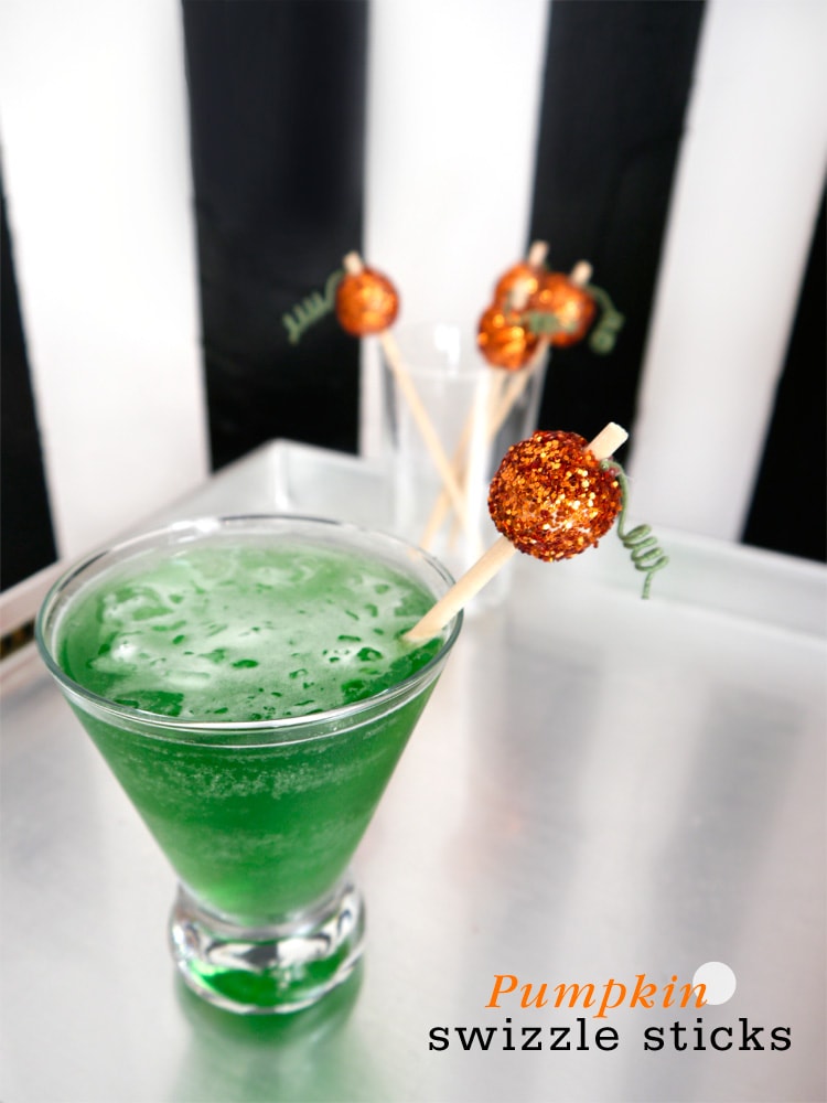 DIY Pumpkin Swizzle Sticks