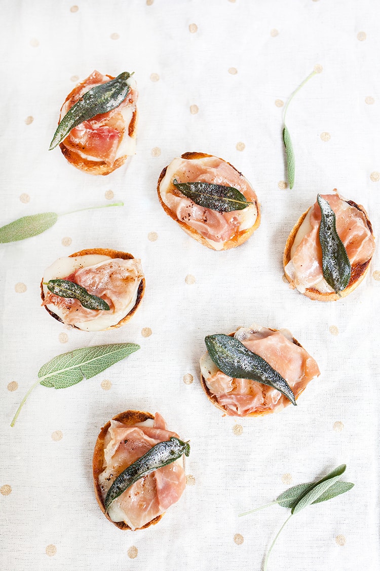 Browned Butter Sage Crostini