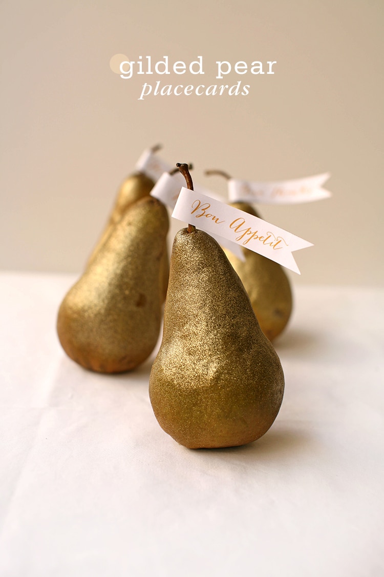Pear Place Cards