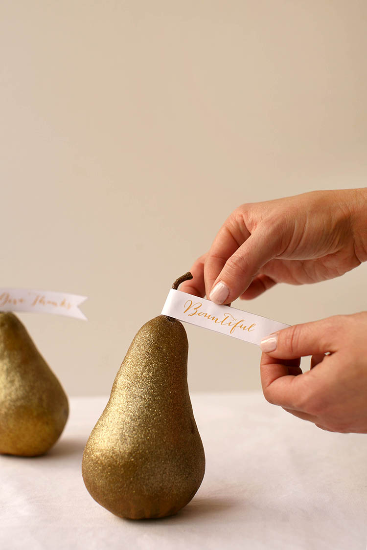 Pear Place Cards