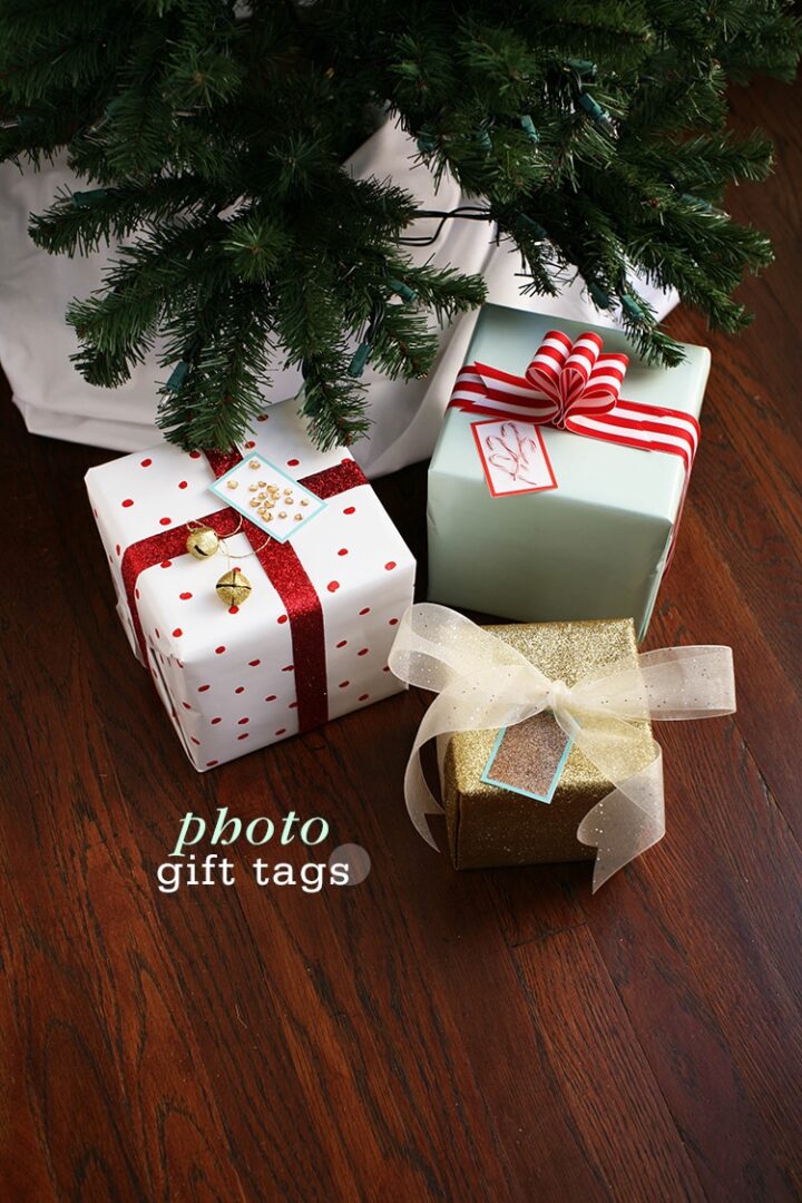 DIY Photo Gift Tags with downloadable template
