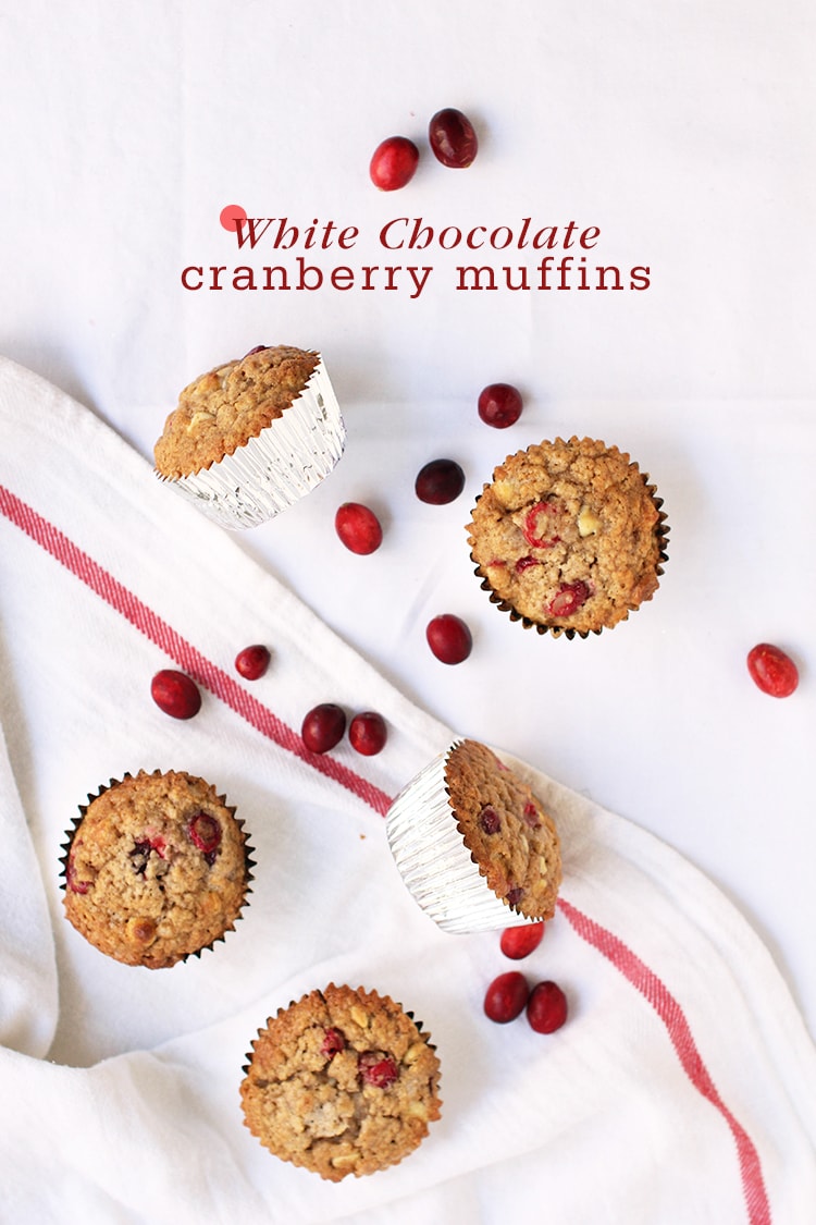 Cranberry White Chocolate Muffins