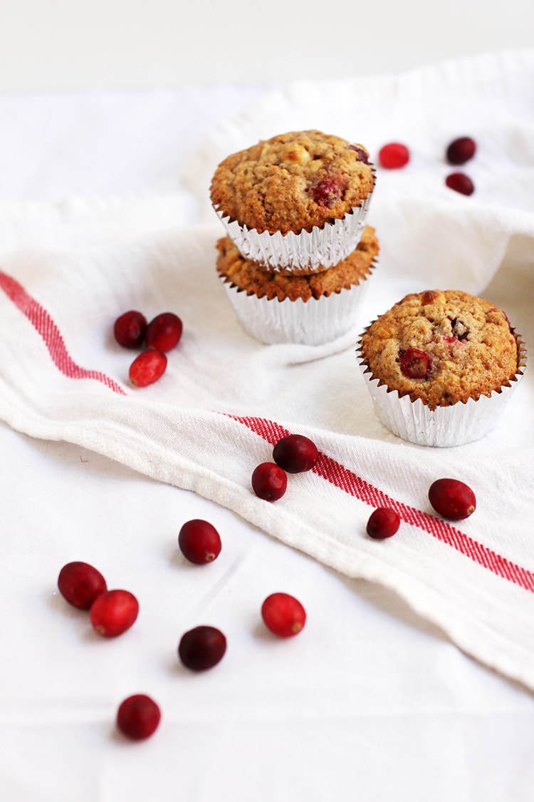 Cranberry White Chocolate Muffins 