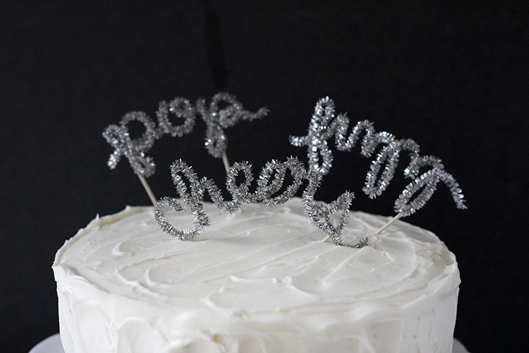 DIY cake topper