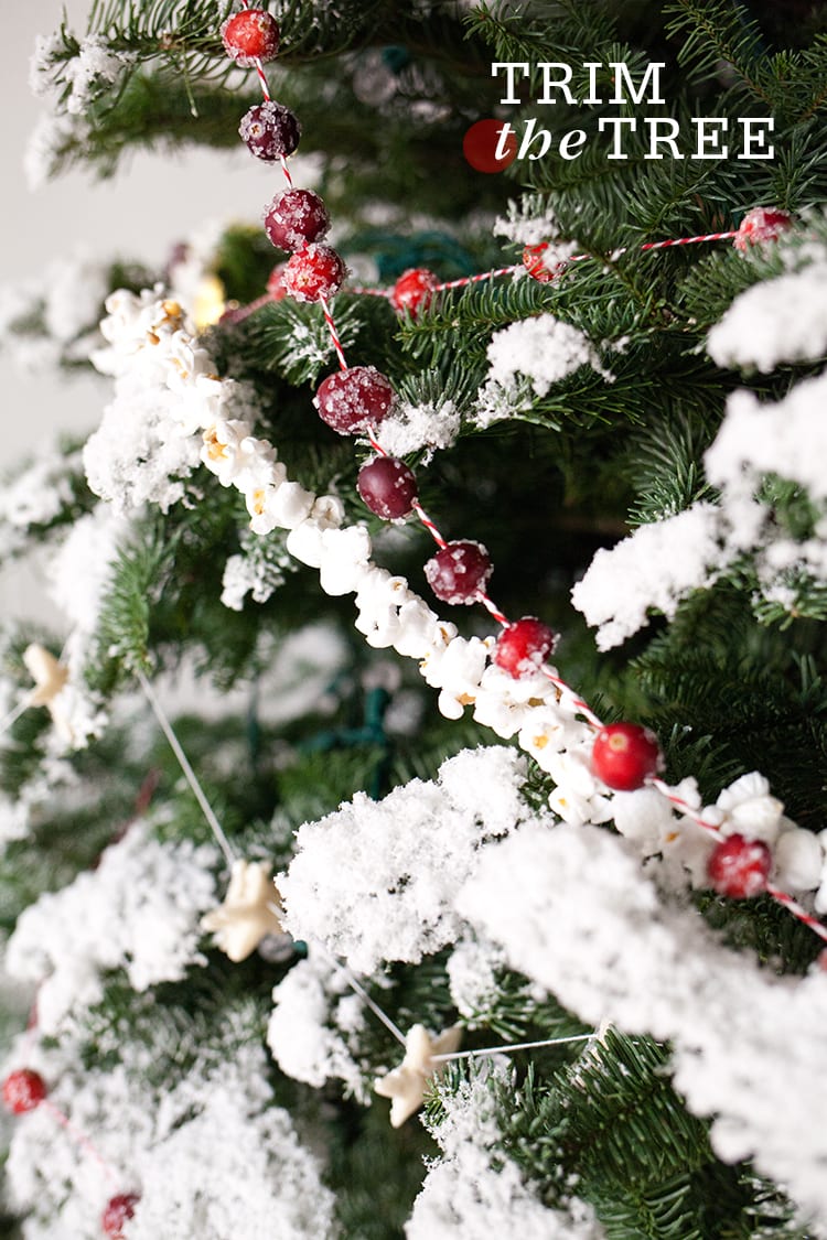 Simple Snow Garland Trees