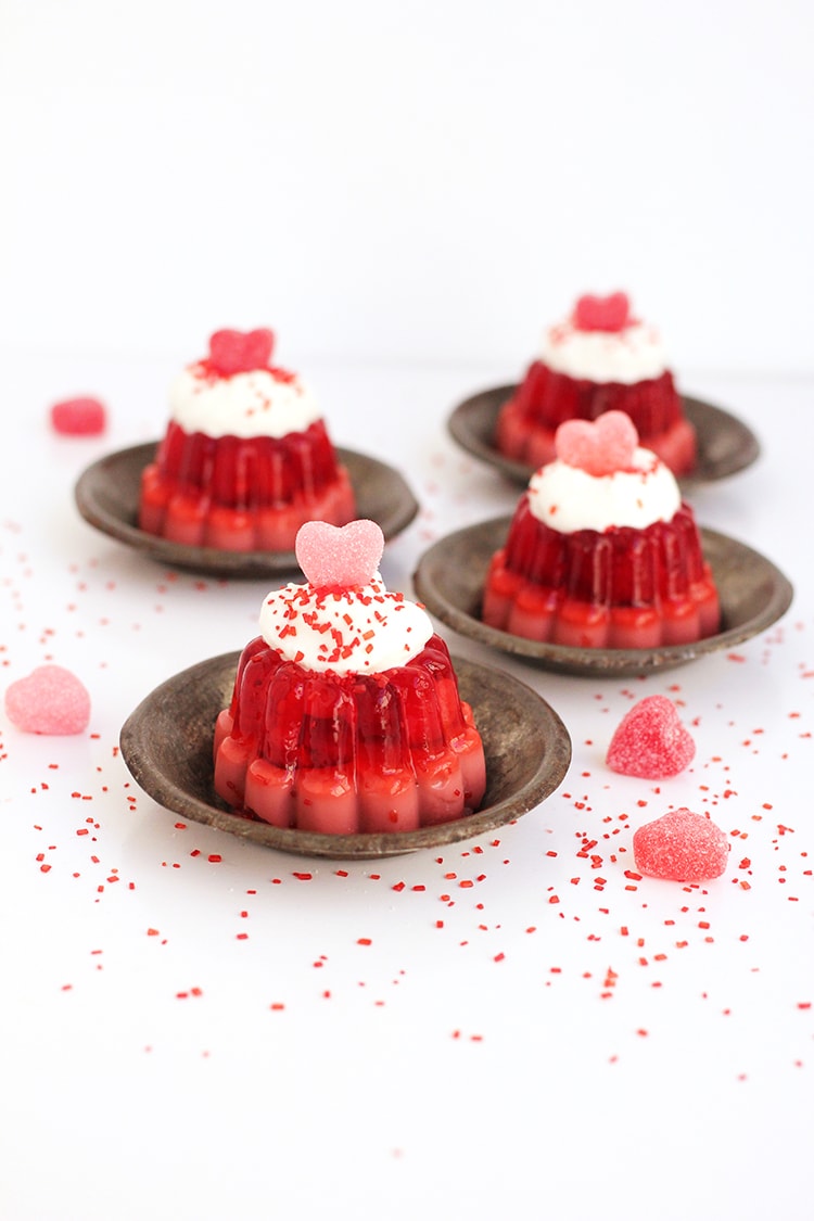 Strawberry and Chocolate Jello Mold • Pint Sized Baker