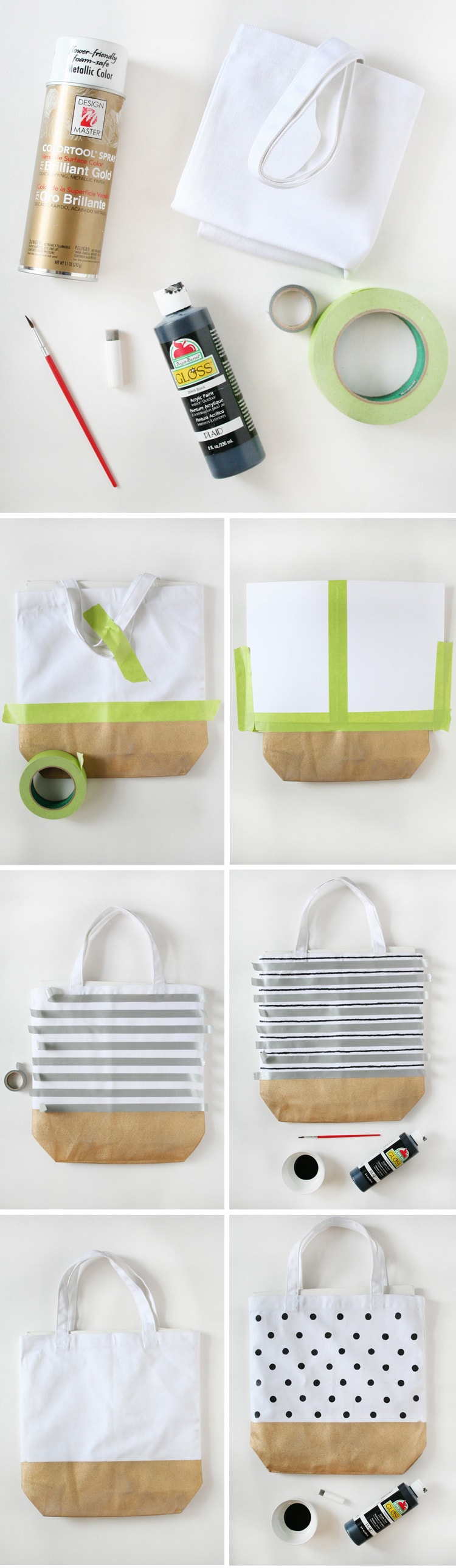 DIY Painted Market Totes