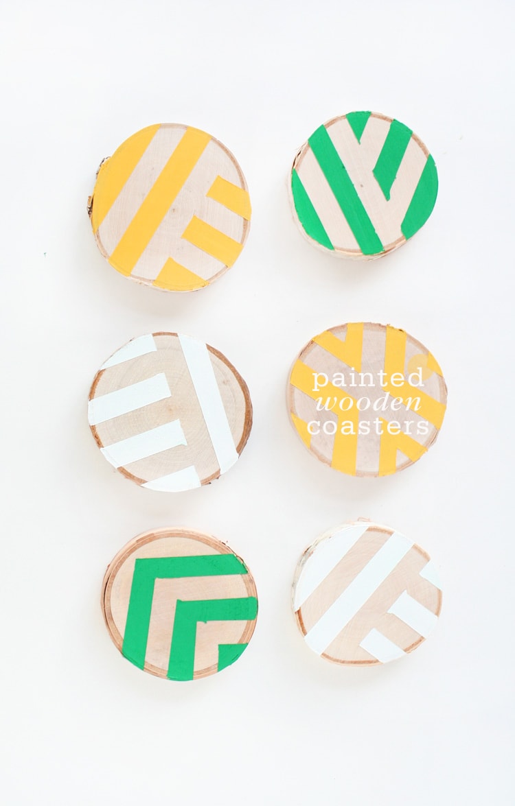 Painted Wooden Coasters