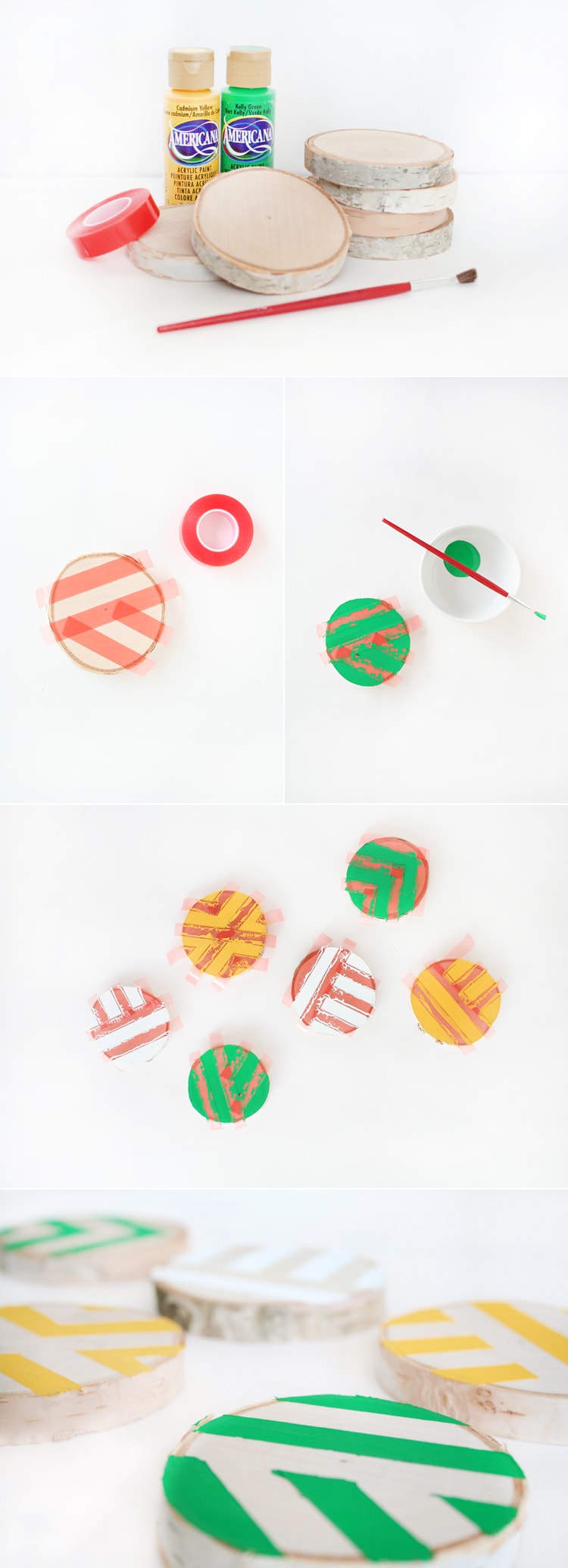 painted coasters tutorial