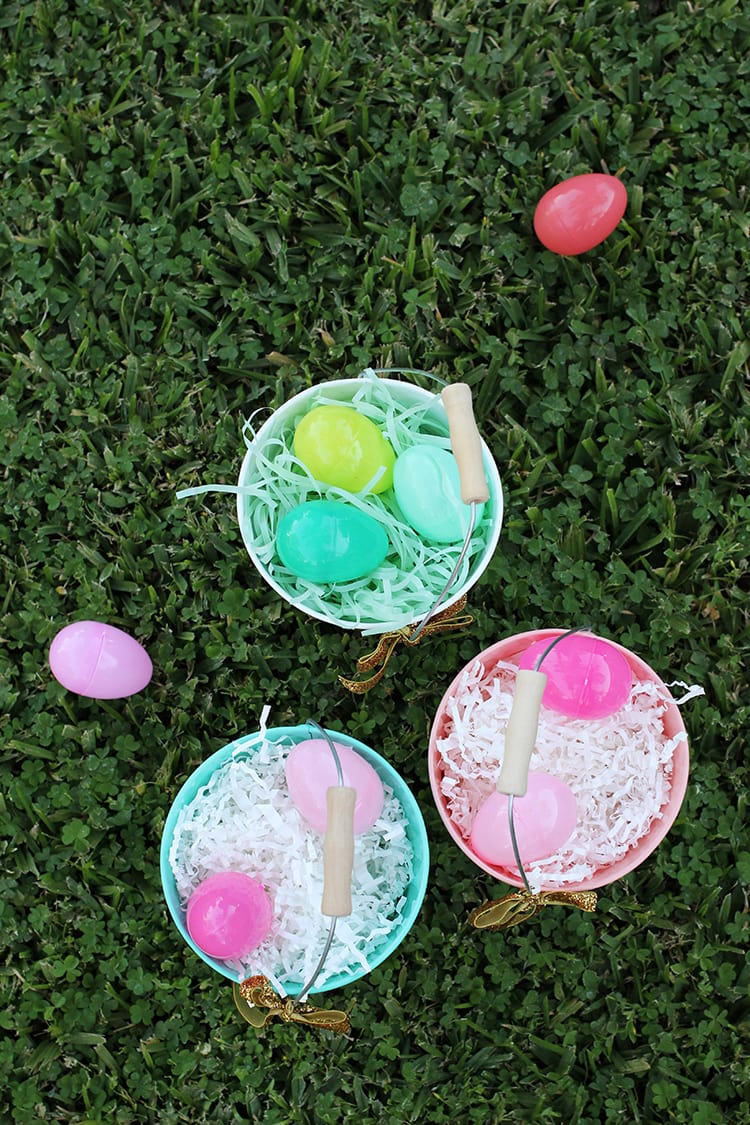 DIY Glittered Easter Pails