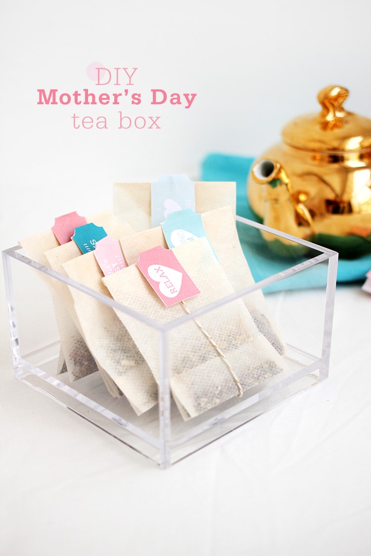 diy Mother's Day Tea Box