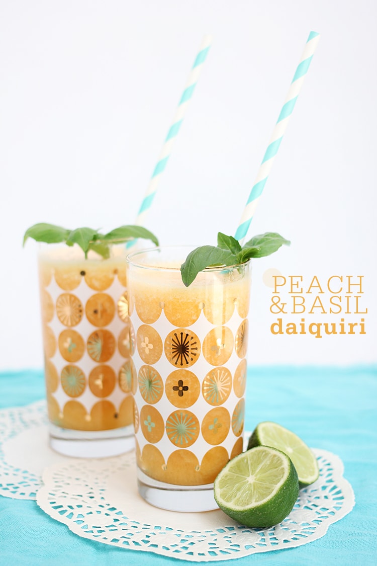 Peach Basil Daiquiri