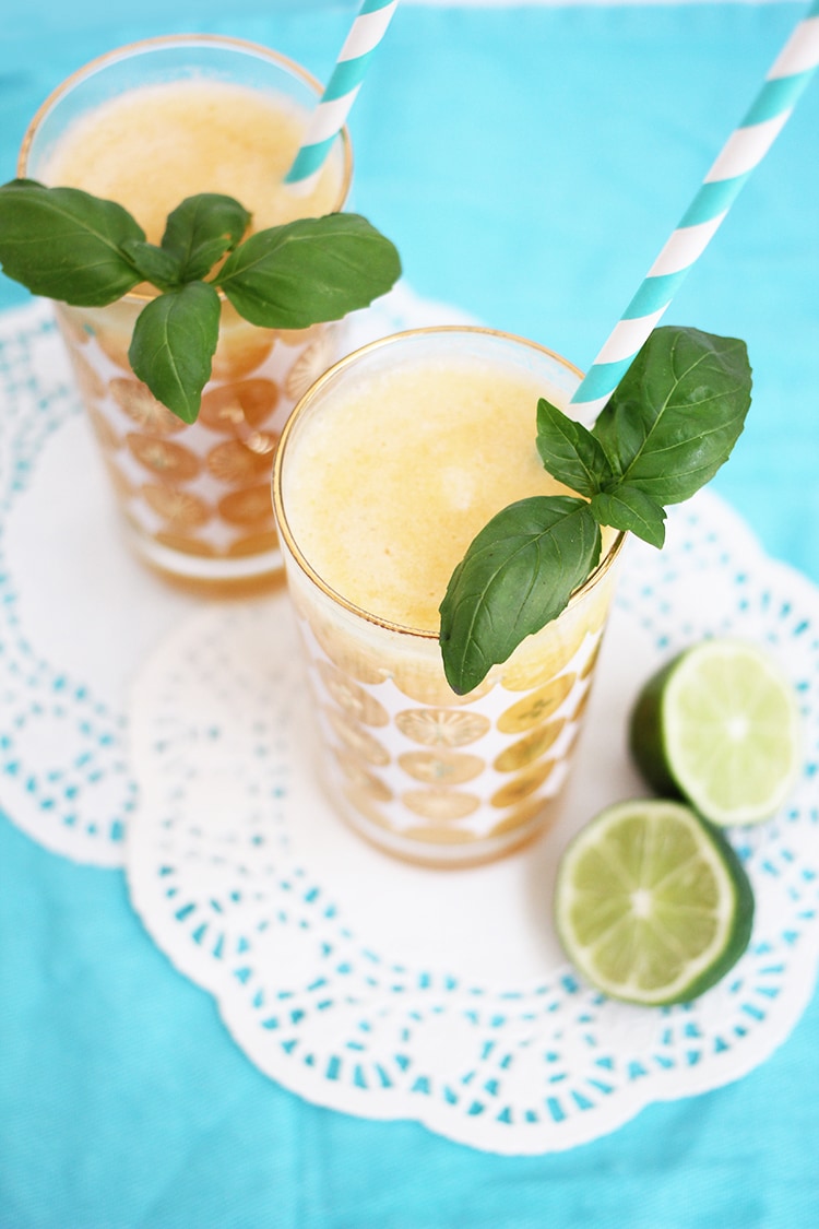 Peach Basil Daiquiri