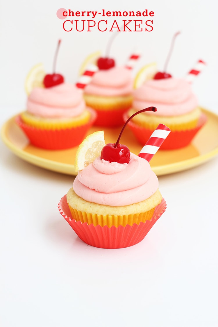 Cherry Lemonade Cupcakesa