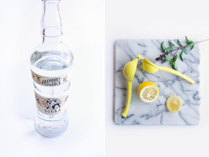 Double Basil Citrus Bomb Cocktail