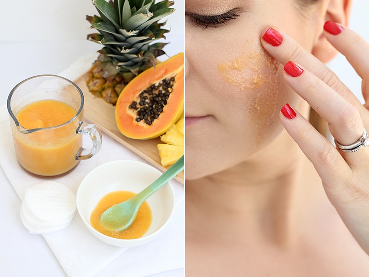 Pineapple papaya enzyme mask