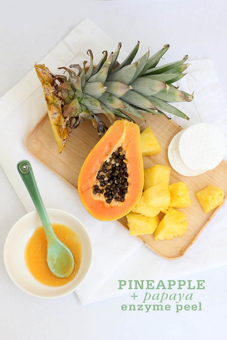 Pineapple Papaya Enzyme Peel Homemade 750x1125 hq pic Pineapple Papaya Enzyme Peel