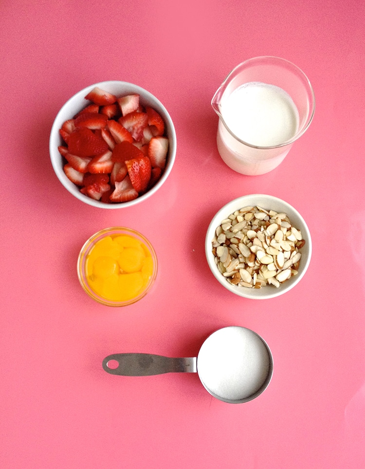 Strawberry-Toasted-Almond-Semifreddo-Ingredients