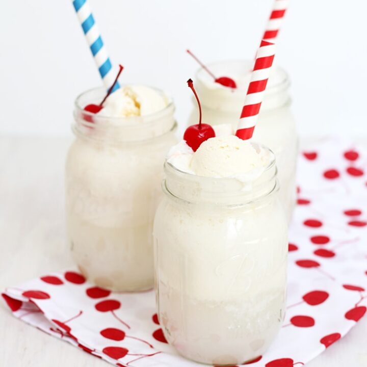 Boozy Cherry Vanilla Floats