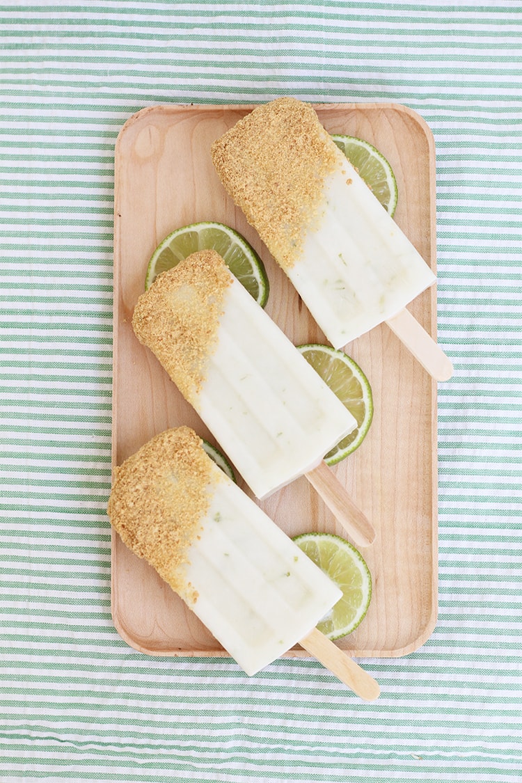 Key Lime Pie Ice Pops 