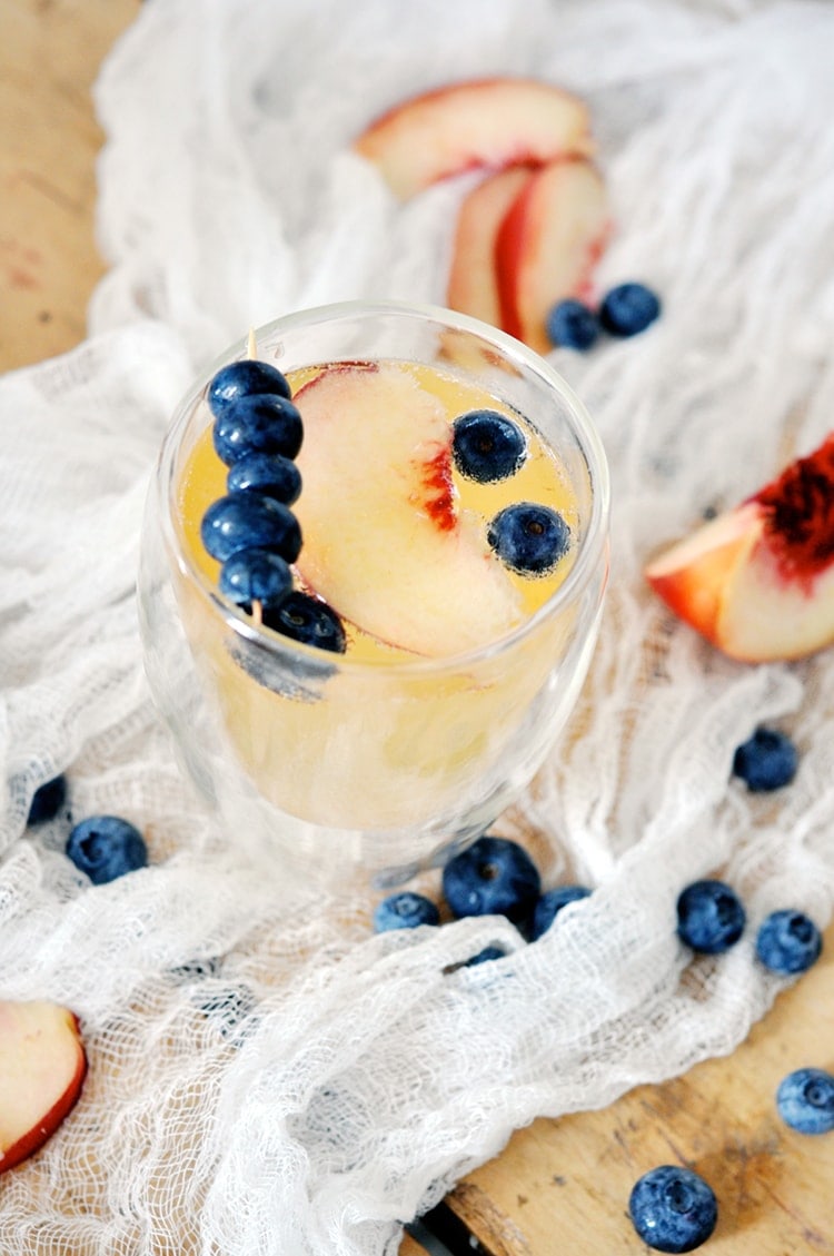 Peach Gin Fizz