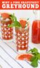 Mint and Pink Grapefruit Greyhounds