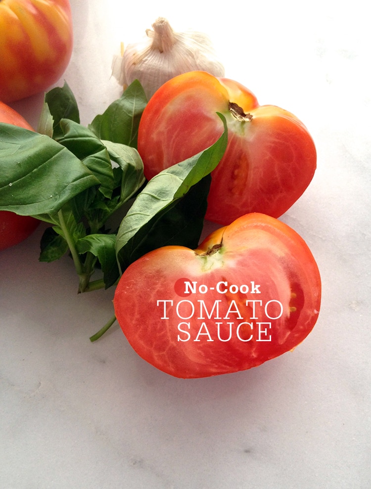 No Cook Tomato Sauce