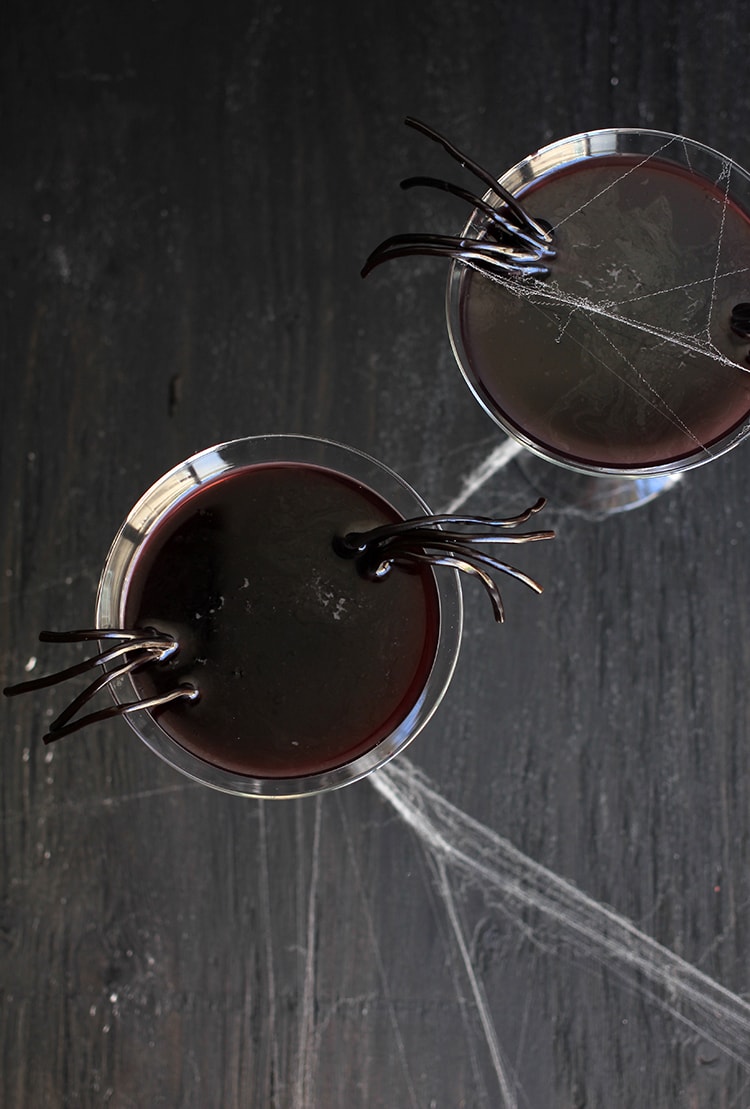 Black Licorice Widow Martini