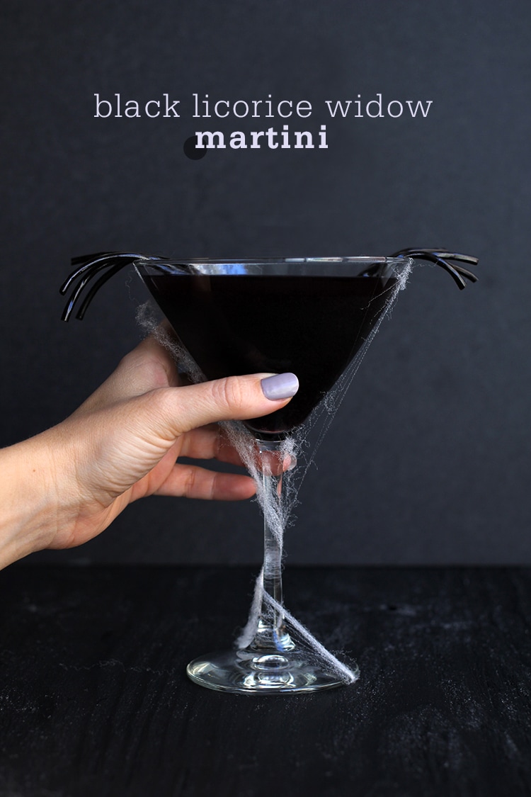 Black Licorice Widow Martini