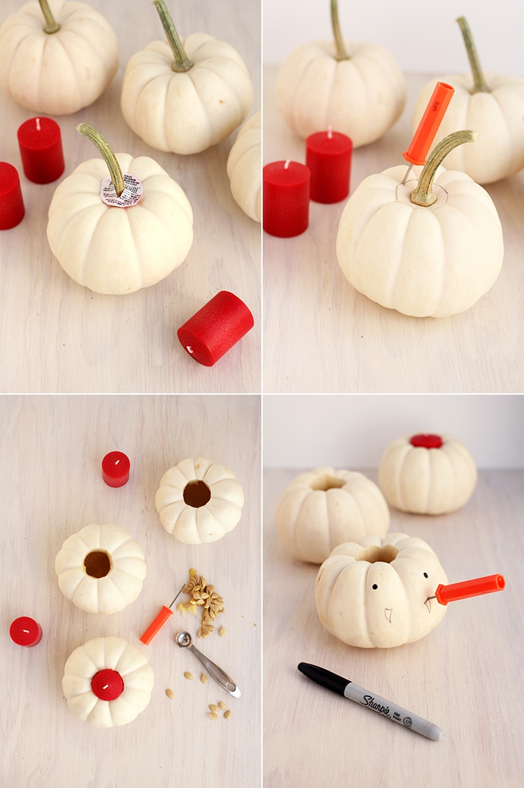 Vampire Pumpkin Candles