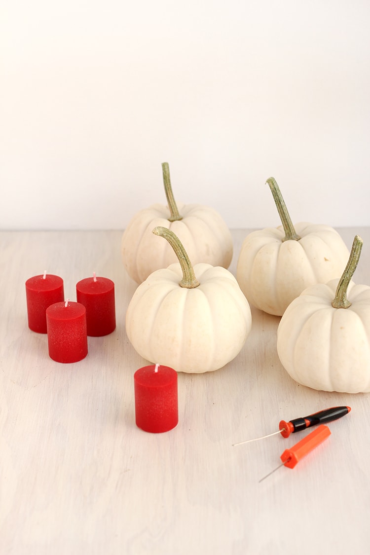 Vampire Pumpkin Candles