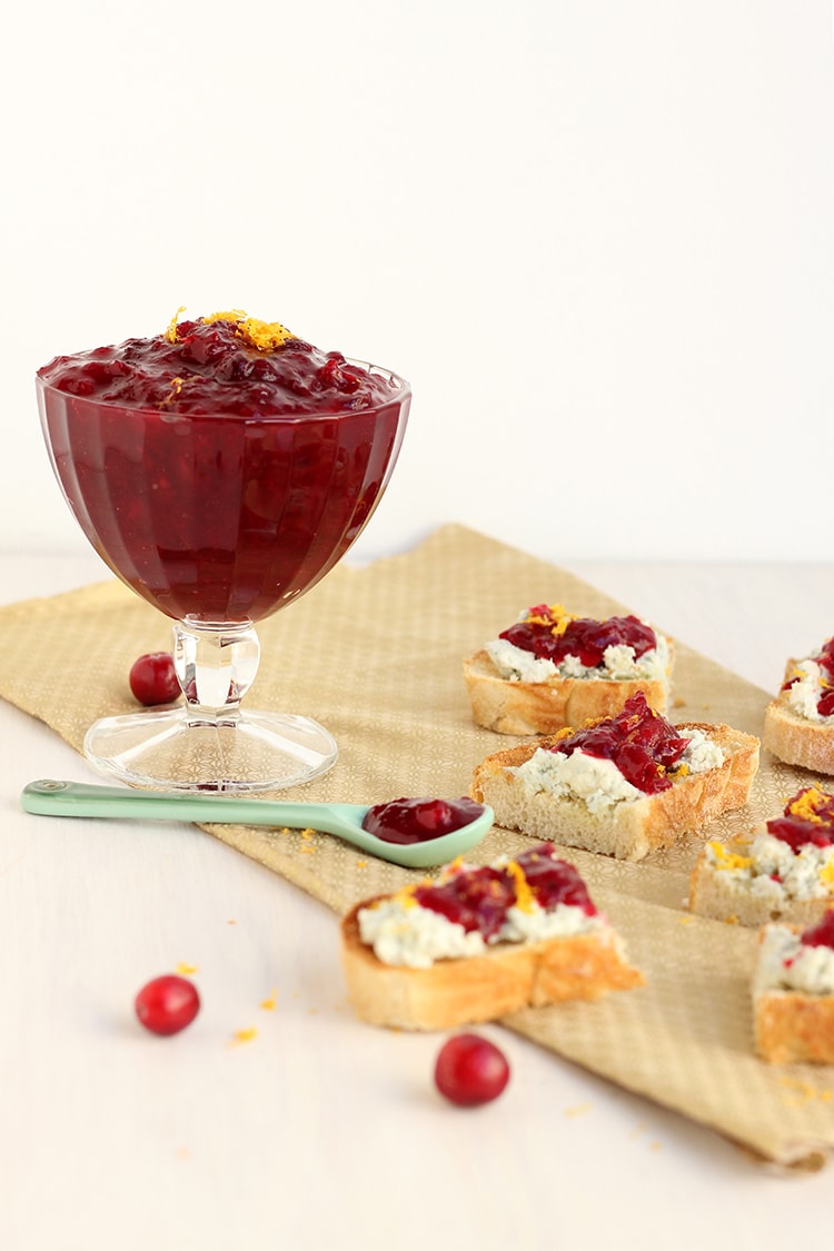 Blue-cheese Cranberry Crostini