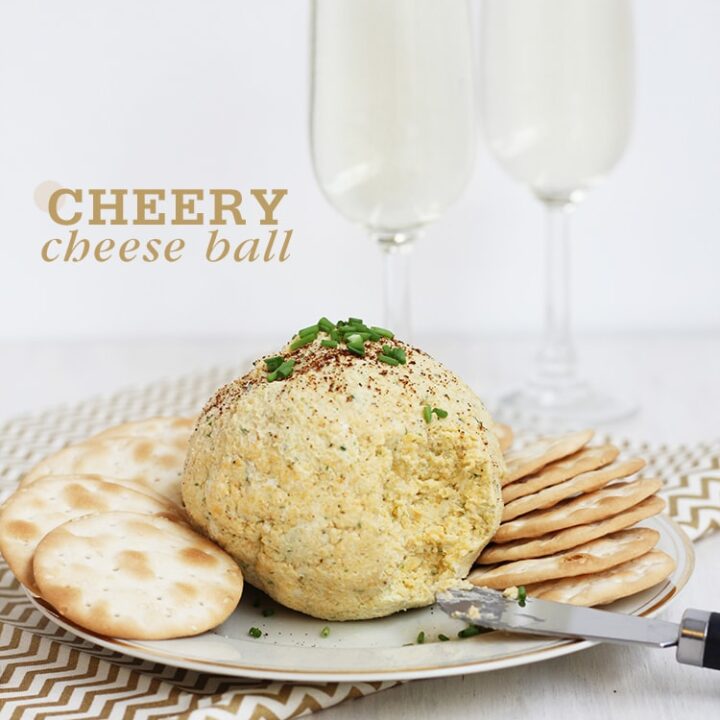 Cheery Cheddar Garlic Cheese Ball
