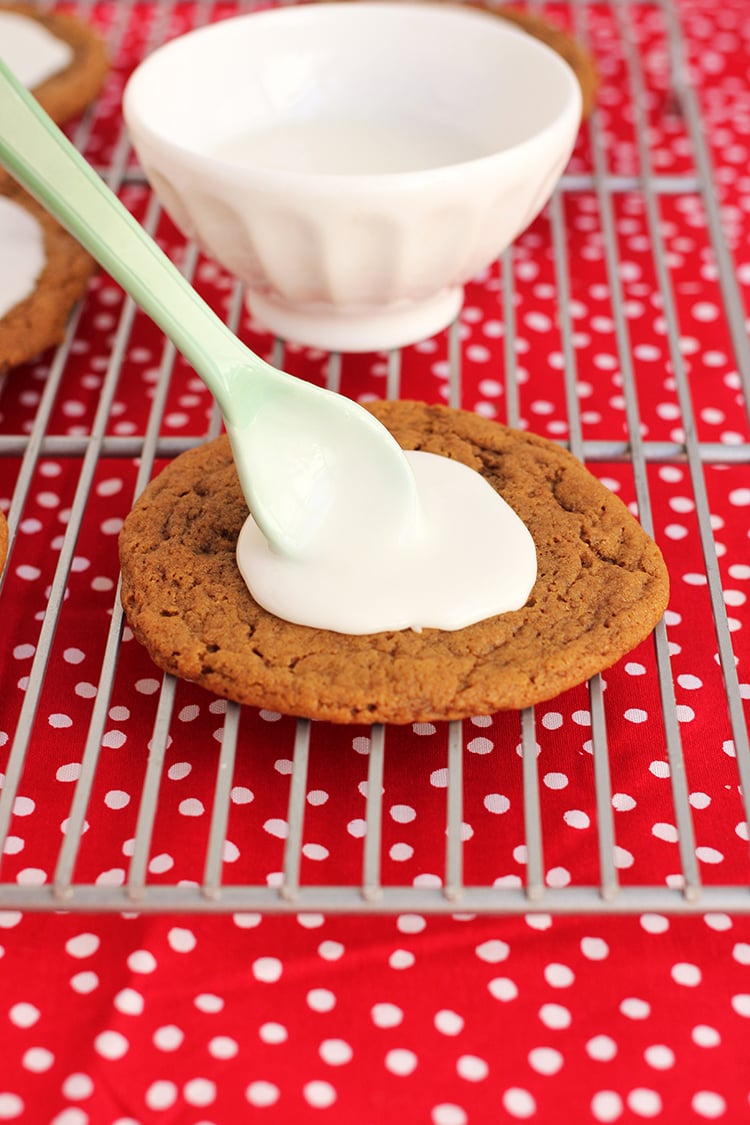 Frosted Gingerbread Cookies