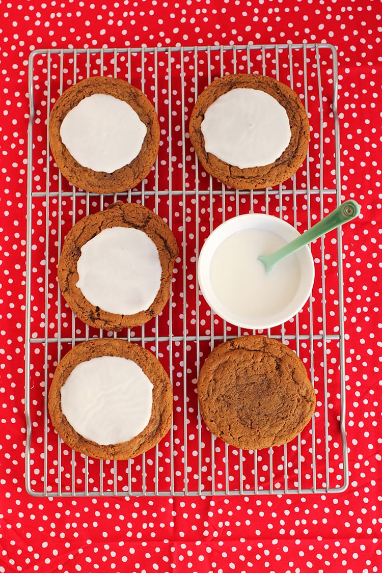 Frosted Gingerbread Cookies