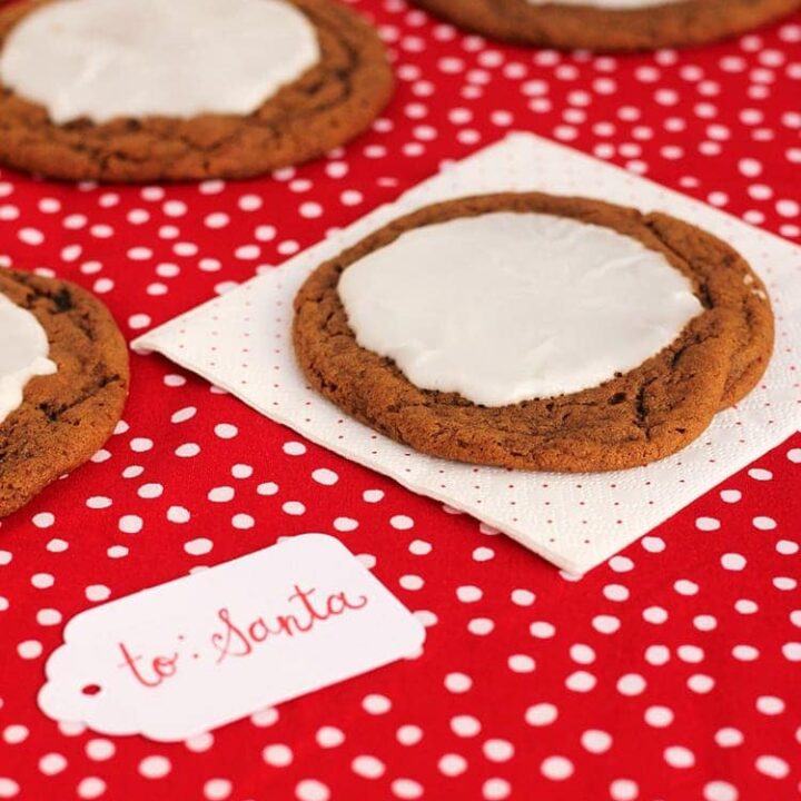 Frosted Gingerbread Cookies