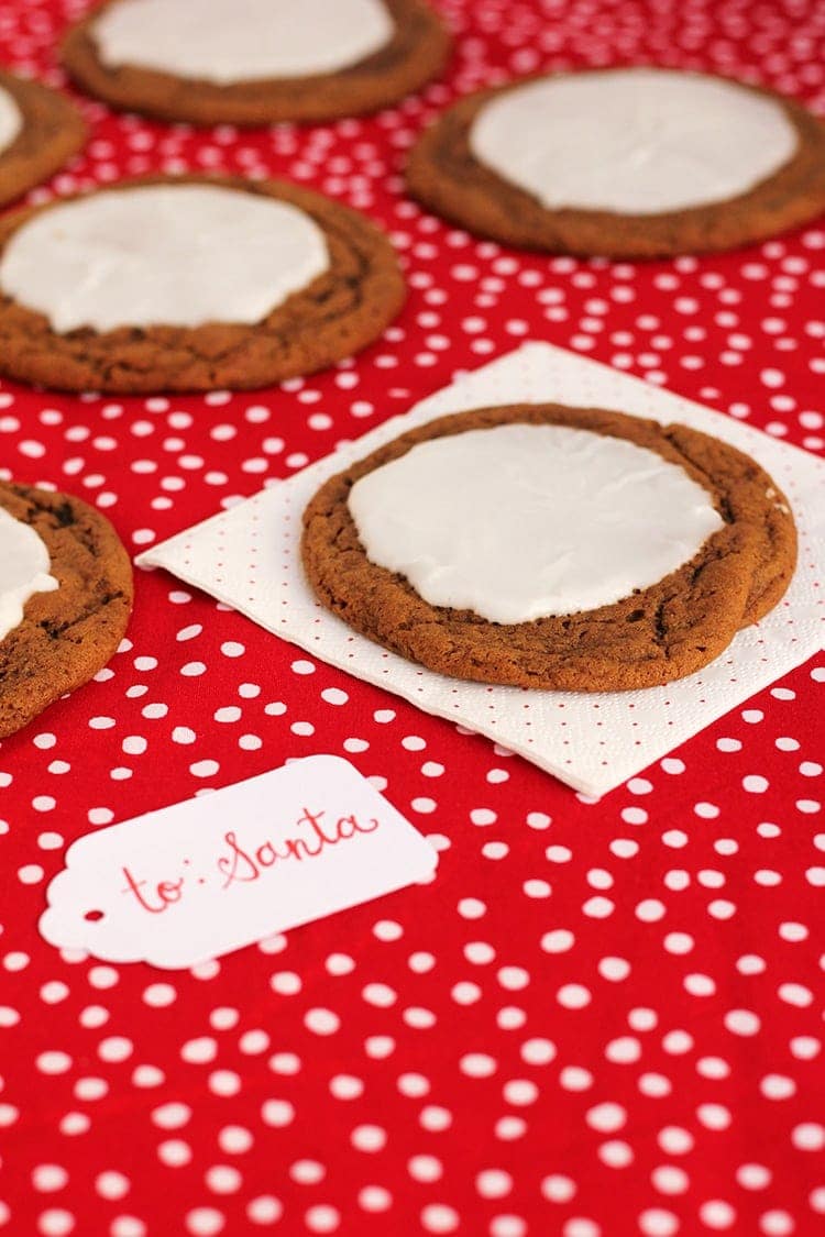 Frosted Gingerbread Cookies