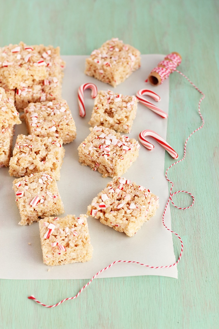 Peppermint White Chocolate Krispies