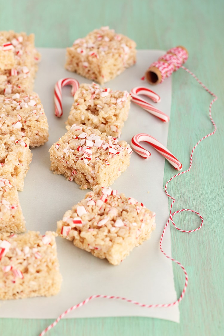 Peppermint White Chocolate Krispies