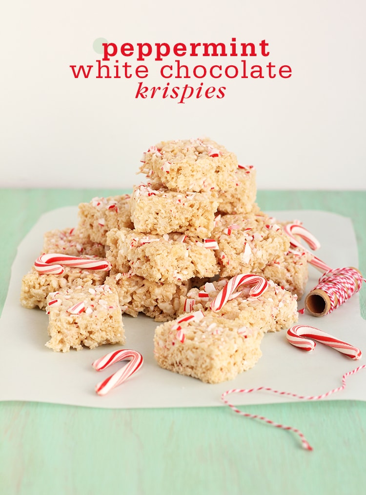 Peppermint White Chocolate Krispies